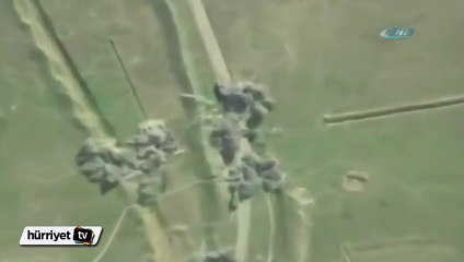 Azerbaycan Ermeni askeri araçlarını böyle vurdu