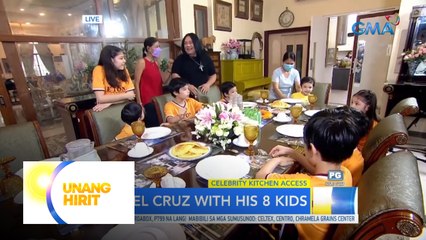 Celebrity Kitchen Access: Joel Cruz with his 8 kids, binisita ng Unang Hirit | Unang Hirit