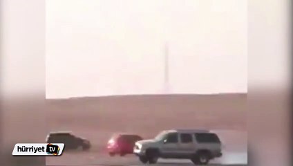 Kontrolü kaybetti, araçtan fırladı