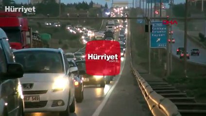 Kırıkkale'deki 'kilit kavşakta' kilometrelerce araç kuyruğu oluştu