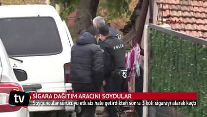 Ümraniye’de sigara dağıtım aracını soydular