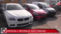 Konya'da 1 milyonluk araç vurgunu