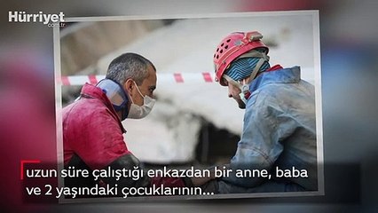 İzmir depreminden sonra yürek burkan kare... Gözyaşlarını tutamadı
