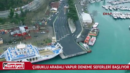Çubuklu arabalı vapur deneme seferleri başlıyor