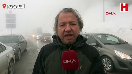 Kartepe yolunda 3 kilometrelik araç kuyruğu