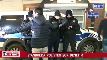 İstanbul'da  polisten 'şok' denetim