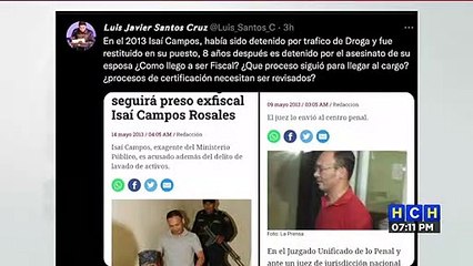 Dictan Detención Judicial al fiscal Isaí Campos acusado de planear el asesinato de su esposa