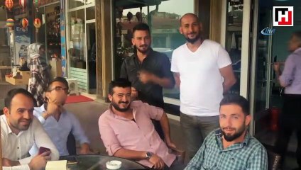 Meyve suyu içmek için aracını yol ortasına park eden sürücü gözaltına alındı