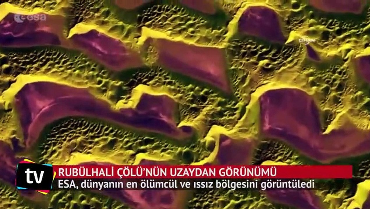 Rubülhali Çölü’nün uzaydan görünümü büyüledi