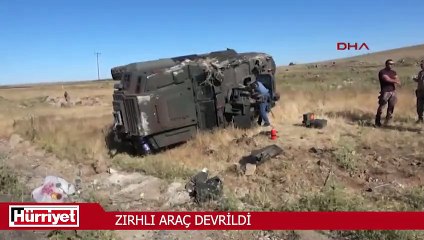 Siverek'te özel harekat polislerini taşıyan araç kaza yaptı