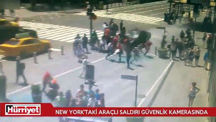 New York'taki araçlı saldırı güvenlik kamerasında
