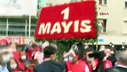 DİSK önünden Taksim'e yürümek isteyen gruba gözaltı