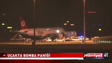 UÇAK, BOMBA ŞÜPHESİYLE HAVALİMANINA GERİ DÖNDÜ