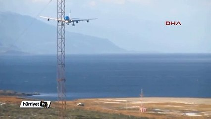 Arjantin'de uçağın inişi esnasında yürekler ağza geldi