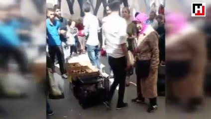 Kadıköy’de hayvansever kadınla ‘civciv’ satıcısı arasında arbede kamerada