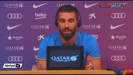 Arda Turan imza sonrası basın toplantısı düzenledi