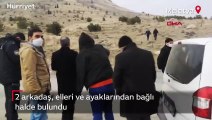 2 arkadaş, elleri ve ayaklarından bağlı halde bulundu