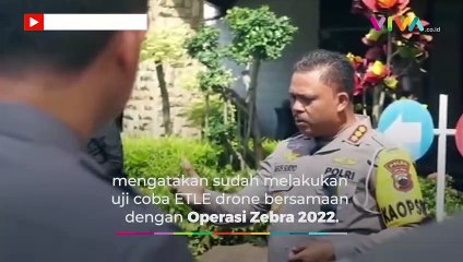 ELIT!! Polda Jateng Uji Coba Tilang Pakai Drone ETLE