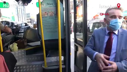 Arnavutköy'de ayakta yolcu taşıyan minibüs sürücüsü, kaymakama yakalandı