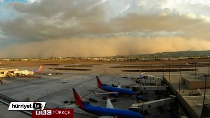 Arizona'da büyük kum fırtınası