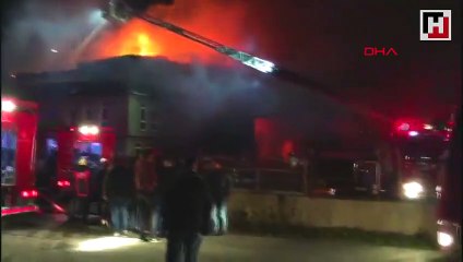 Hadımköy'de fabrika yangını