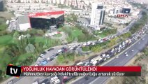 Mahmutbey kavşağında trafik yoğunluğu artarak sürüyor