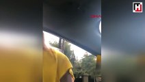 Kadın sürücüden çekiçli saldırı