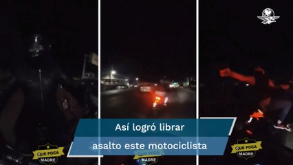 A balazos, motoratones querían robarle motocicleta a biker