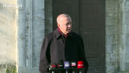 Cumhurbaşkanı Erdoğan, Cuma namazı sonrasında açıklamalarda bulundu