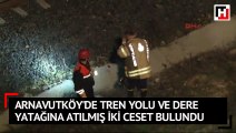 Arnavutköy'de tren yolu ve dere yatağına atılmış iki ceset bulundu
