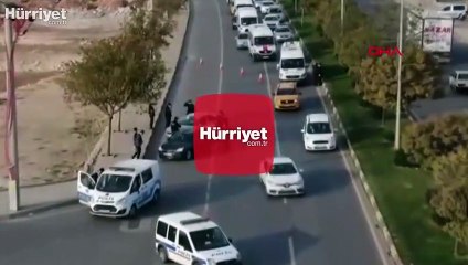Gaziantep'te dron destekli asayiş uygulaması