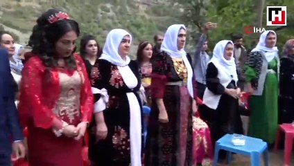 Asker ile aşiret kızı evlendi, düğünde kardeşlik mesajları verildi