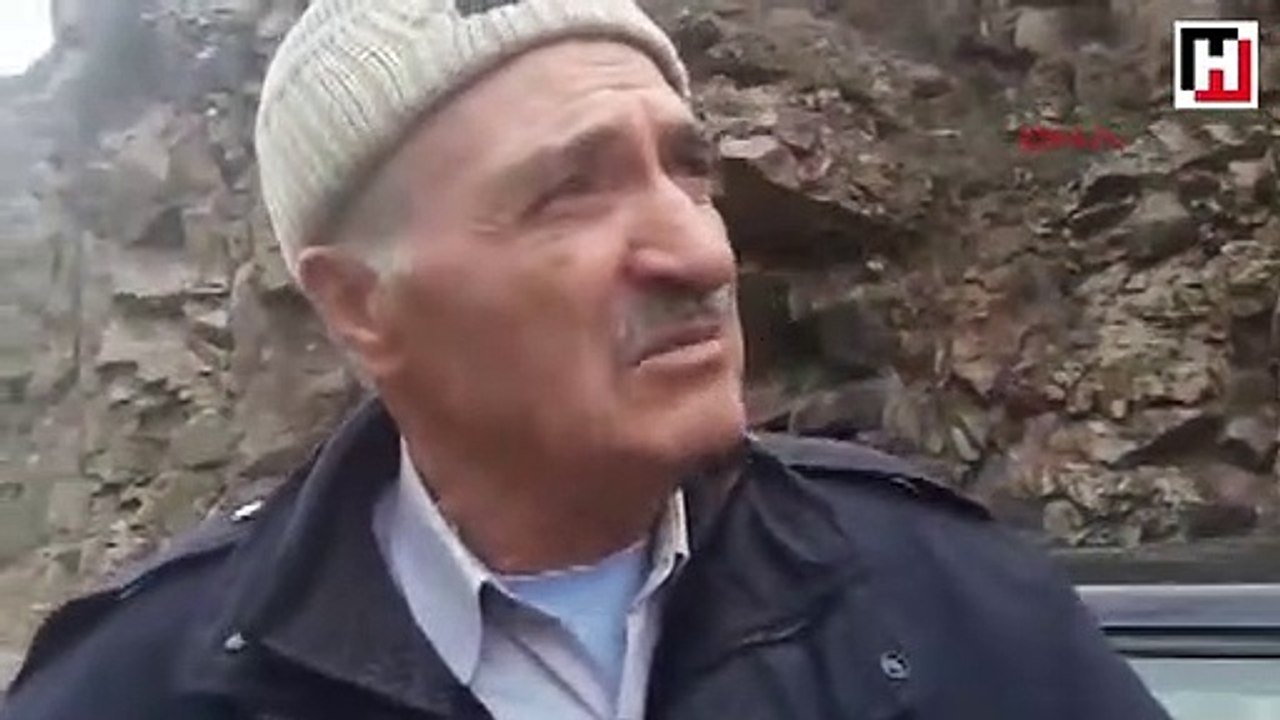 Artvin'in Şavşat ilçesinde meydana gelen heyelan kamerada