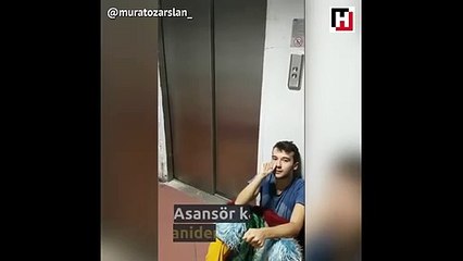 Asansör kapısı açılınca hayatının korkusunu yaşayan adam