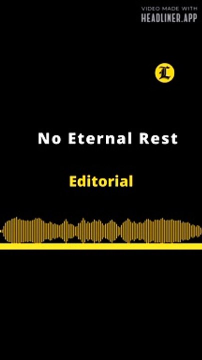 Editorial en inglés: No Eternal Rest
