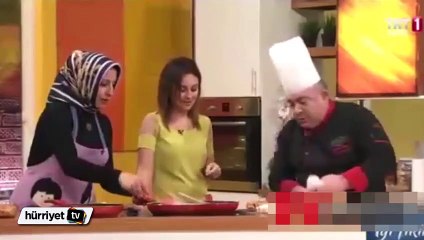 Canlı yayında rezil olan aşçı