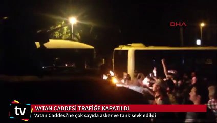 Vatan Caddesi trafiğe kapatıldı