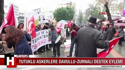 TUTUKLU ASKERLERE DAVULLU ZURNALI DESTEK EYLEMİ
