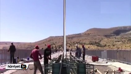 Türkiye'nin en uzun dördüncü asma köprüsü tamamlandı