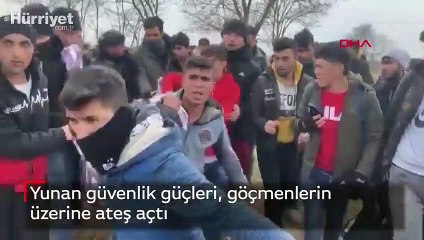 Yunan güvenlik güçleri, göçmenlerin üzerine ateş açtı