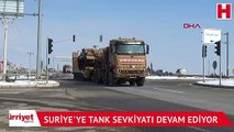 Suriye'ye tank sevkiyatı: Askeri konvoy İslahiye’ye ulaştı