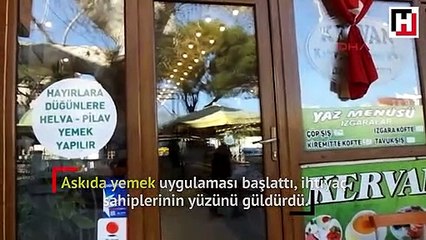 'Askıda yemek' ile ihtiyaç sahipleri doyuyor