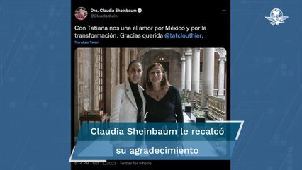 Tatiana Clouthier y Claudia Sheinbaum se reúnen:“Nos une el amor por México y por la transformación