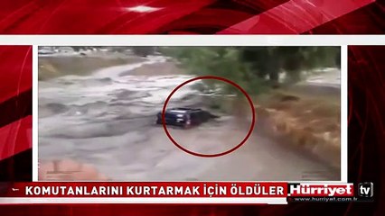 KOMUTANLARINI KURTARMAK İSTEYEN İKİ ASKER BÖYLE BOĞULDU