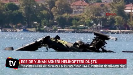 Ege'de Yunan askeri helikopteri düştü