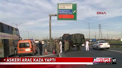 ASKERİ ARAÇ KAZA YAPTI : 2 ASKER YARALI