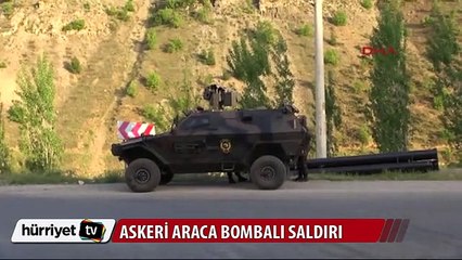 Tunceli'de askeri araca bombalı saldırı