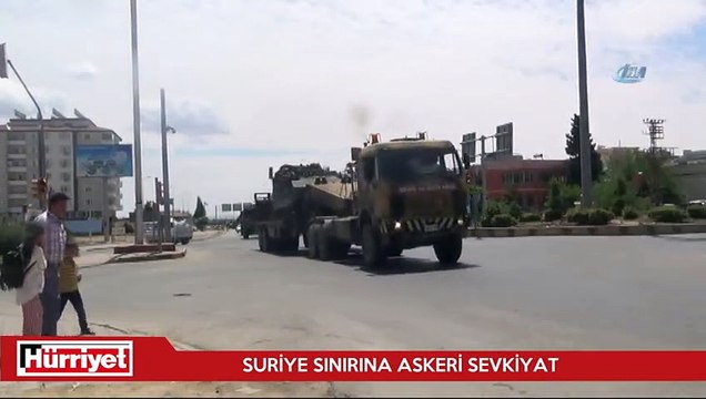 Suriye sınırına Fırtına Obüs ile Topçu Bataryaları sevk edildi