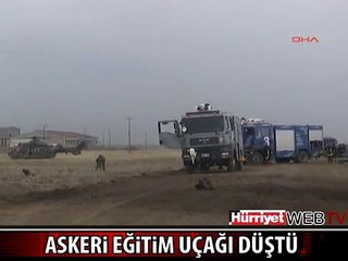 KONYA'DA EĞİTİM UÇAĞI DÜŞTÜ: 1 PİLOT ŞEHİT