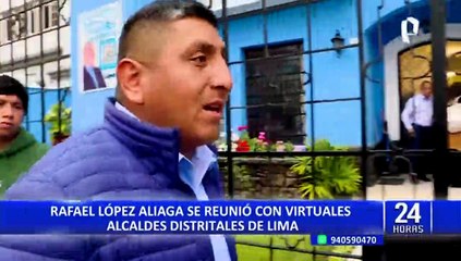 Rafael López Aliaga se reúne con virtuales alcaldes distritales de Lima